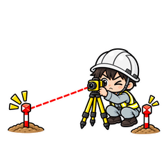測量士・測量現場スタンプ 5のスタンプ画像