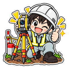 測量士・測量現場スタンプ 6のスタンプ画像