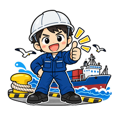 内航船員・船乗りスタンプ2のスタンプ画像