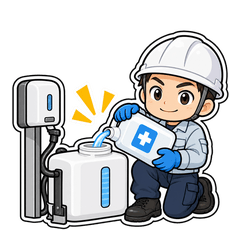 浄化槽管理士・点検員｜清掃・処理作業のスタンプ画像