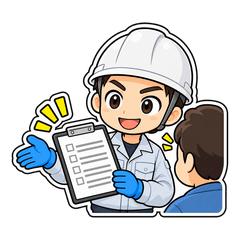 浄化槽管理士・点検員｜訪問・お客さん対応のスタンプ画像