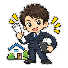 土地家屋調査士の日常スタンプのスタンプ画像