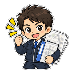 土地家屋調査士｜官民・役所・立会準備のスタンプ画像