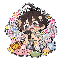 ドパガキ｜無限スクロールのスタンプ画像