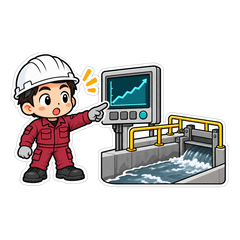 プラントオペレーター｜水処理のスタンプ画像