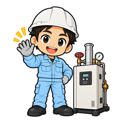 ボイラー技士の日常スタンプのスタンプ画像
